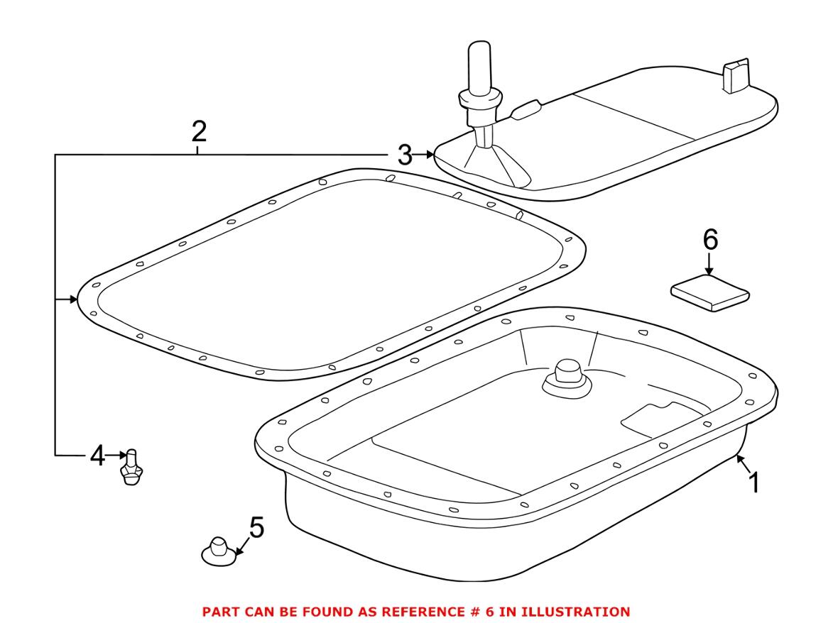 BMW Automatic Transmission Oil Pan Magnet 24117560575